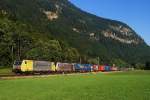 189 903 und 186 284 (Lokomotion) mit KLV-Zug vor Niederaudorf (22.08.2013)