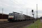 189 111  Captrain  bei Porz Wahn am 26.02.2014