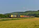 189 926 + 189 115 mit einem KLV am 06.07.2013 bei Himmelstadt.