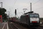 MRCE Dispolok/TXL ES 64 F4-281 am 8.10.13 mit einem Containerzug in Duisburg-Bissingheim.