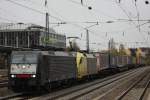 MRCE Dispolok/TXL ES 64 F4-287+MRCE Dispolok/TXL ES 64 U2-011 am 10.11.13 mit einem KLV in Mnchen-Heimeranplatz.