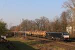 MRCE Dispolok/SBB Cargo International ES 64 F4-084 am 12.3.4 mit einem Kesselzug in Ratingen-Lintorf.