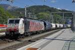 189 905 mit Güterzug in Bruck/Mur am 11.05.2015.