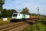 Am 31.08.2015 kam die E 189 -822 von der SETG (Steiermarkbahn) aus Richtung Wittenberge nach Borstel .
