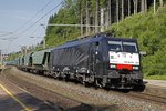 E 189-927 mit Güterzug in Langenwang am 8.06.2016.