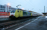 Zeitweite waren die EuroCity von München nach Italien mit Loks von NordCargo bespannt.
Die Aufnahme von ES 64 F4-088 entstand am 13.03.2010 im Münchener Ostbahnhof.