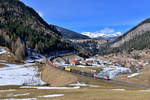 193 640 + 189 934 + 189 910 mit DGS 43100 am 25.02.2017 bei St. Jodok am Brenner. 