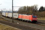 Am 09.03.2018 kam die 189 003-7 von DB Cargo Deutschland AG, aus Richtung Wittenberge und fuhr weiter in Richtung Stendal .