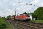 Am Abend des 24.4.2018 kommt der Zug in umgekehrter Zusammenstellung mit der selben Lok, der 189 049-0 nur das die belgischen Wagen diesmal am Zugende hingen.