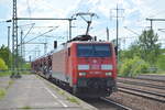 DB Cargo Deutschland AG mit  189 009-4  [NVR-Nummer: 91 80 6189 009-4 D-DB] und einem PKW-Transportzug bei der Durchfahrt Bf.