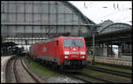 Railion 189076-3 fährt in Richtung Süden am 9.3.2007 um 11.01 Uhr durch den Hauptbahnhof Bremen.
