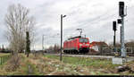 189 008-6 (Siemens ES64F4) wurde im Betriebsbahnhof Holleben zur Seite genommen, weil sie vermutlich noch nicht ihre Leistung im Bahnhof Buna-Werke übernehmen kann.