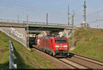 [Reupload]    Containerzug mit 189 011-0 (Siemens ES64F4) unterwegs in Halle (Saale), Birkhahnweg, in südlicher Richtung.