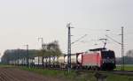 189 049-0 mit einem Güterzug Richtung Viersen bei Breyell Km 14.1, 24.4.10
