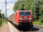 189 057-3 DB Schenker Rail in Michelau am 09.06.2012.