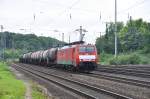 189 028 mit Kesselwagen Richtung Köln-Eifeltor in Köln-West am 14.7.2012