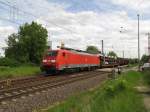 Gemischter Güterzug EZ 45322 nach LE mit der 189 014. Gesehen in Cossebaude am 08.05.2015