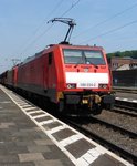 Die 189 034-2 der DB mit einer Schwesterlok durch Königswinter in Richtung Koblenz unterwegs, DEN 04.07.2015