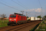 Güterzug bei DD-Stetzsch mit 189 020 fuhr am 09.05.2016 
