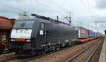 LTE Netherlands B.V mit der MRCE Dispo  ES 64 F4-201  [NVR-Number: 91 80 6189 201-7 D-DISPO] und KLV-Zug Richtung Rotterdam am 13.09.18 Bf.