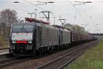 ES 64 F4-992 & ES 64 F4-982 in TXL Diensten mit Stahlzug in Bonn Beuel am 15.04.2012, Gruß an den Tf !