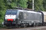 MRCE Dispolok ES 64 F4-090 (im Einsatz bei Captrain Italia) am 4.7.12 in Ratingen-Lintorf.