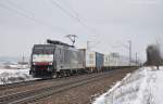 ES 64 F4 - 997 (91 80 6189 097-9 D-DISPO) mit Containerzug am 09.02.2013 bei Pölling