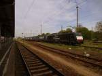 Am 16.05.2013 kam 189 208 mit einem Containerzug durch Stendal und weiter nach Hannover.