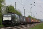 MRCE Dispolok/ERS Railways ES 64 F4-290 am 1.5.13 mit einem Containerzug in Menden.