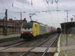 Am 14.09.2014 kam 189 202 mit einem KLV Zug aus Richtung Magdeburg nach Stendal und fuhr weiter in Richtung Hannover.