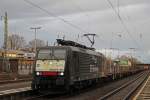 MRCE Dispolok/ERS Railways ES 64 F4-991 (E 189 091) am 26.12.13 mit einem Containerzug in Bonn-Beuel.
