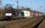 Am 26.02.2015 kam die 189 211 von der ERS Railways ( MRCE dispolok ) aus Richtung Magdeburg nach Niederndodeleben und fuhr weiter in Richtung Braunschweig .