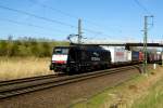 Am 21.04.2015 kam die 189 211 von der ERS Railways-Freightliner ( MRCE dispolok ) aus Richtung Stendal und fuhr weiter in Richtung Hannover .