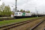 Am 25.04.2015 fuhr die 189 822-0 von der Steiermarkbahn Transport und Logistik GmbH aus Stendal und fuhr weiter in Richtung Magdeburg .