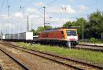 Am 16.07.2015 kam die 189 821  von der  LOCON LOGISTIK aus Richtung Berlin nach Stendal und fuhr weiter nach Hannover.