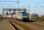 Am 09.03.2016 kam die 189 206 von der ERS Railways ( MRCE dispolok ) aus Richtung Braunschweig nach Niederndodeleben und fuhr weiter in Richtung Magdeburg .