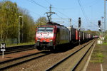 Am 21.04.2016 kam die 189 206 von der ERS Railways ( MRCE dispolok ) aus der Richtung Helmstedt nach Wefensleben und fuhr weiter in Richtung Magdeburg .