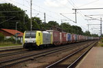 Am 16.06.2016 kam die 189 203 von der ERS Railways ( MRCE dispolok ) aus Richtung Magdeburg nach Niederndodeleben und fuhr weiter in Richtung Braunschweig .
