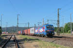 NRail/EGP 192 103  Mukran Port  mit Containerzug am 14.06.2021 in Saalfeld.