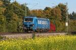 Northrail/TX Logistik Siemens Smartron 192 010-7 in bunter Herbststimmung bei Eglahrting am 04.10.2022.