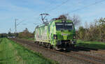RheinCargo Lokomotive 192 034 am 26.10.2022 in Kaarst.