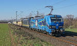 Lokomotive 192 101 am 01.03.2023 mit einem Güterzug in Kaarst.