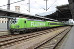 Flixtrain 193 443 mit dem FLX 1245 von Berlin Hbf (tief) nach Stuttgart Hbf, am 22.08.2025 in Erfurt Hbf.