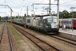 D-ELOC 193 514-7 fährt am 17.September 2025 durch den Bahnhof Korneuburg.