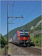 Mit der 193 051 an der Spitze und einer weiteren ist dieser SBB CArgo Güterzug bei Ligerz auf der Fahrt in Richtung Biel/Bienne. 

11. Juli 2025
