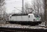 Am 23.01.2015 stand die 193 831 von der SETG (ELL - European Locomotive Leasing, bei Borstel bei Stendal .