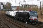 193 644/X4 E-644 MRCE Vectron  mit 7 weiteren Vectrons in Wuppertal, M�rz 2017.