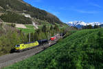 193 553 + 193 673 mit TEC 43153 am 21.04.2018 bei Mühlbachl. 