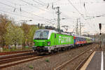 193 827 mit Flixtrain in D�sseldorf Hbf, April 2019.
