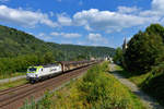 193 891 mit einem Güterzug am 05.09.2017 bei Königstein.